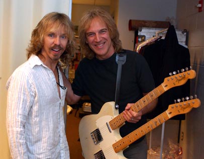 Good friend Tommy Shaw